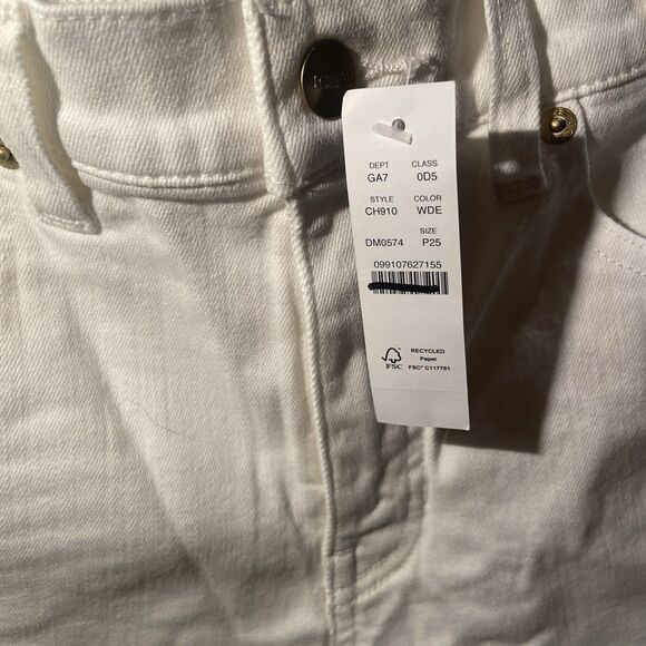 J.CREW Petite High-rise 1996 Kickout Jean Size 25P White Petite Casual Coastal - Picture 5 of 11